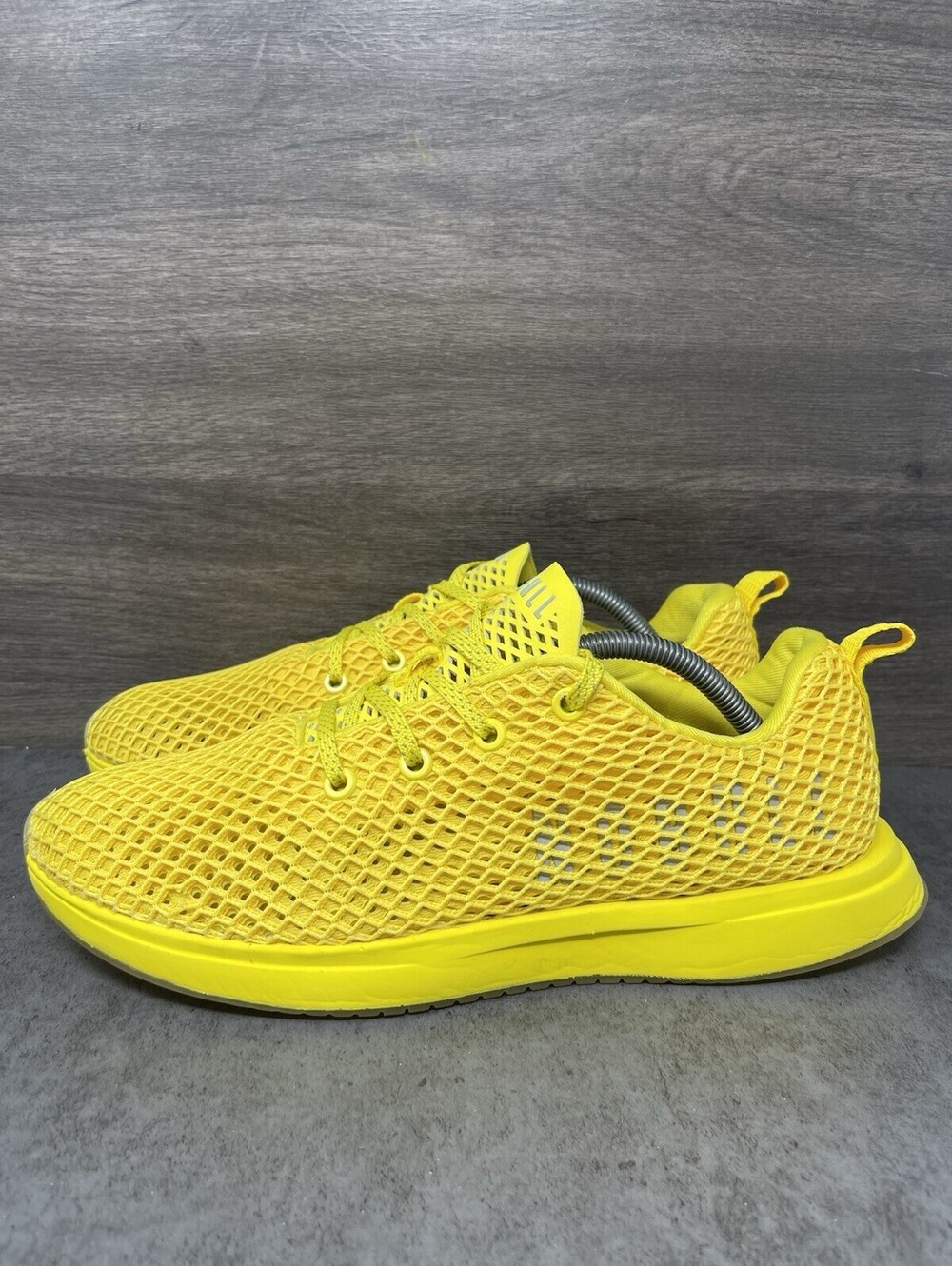 NOBULL Diamond Mesh Runner Yellow Size 10 Mens Running Training Gym Shoes